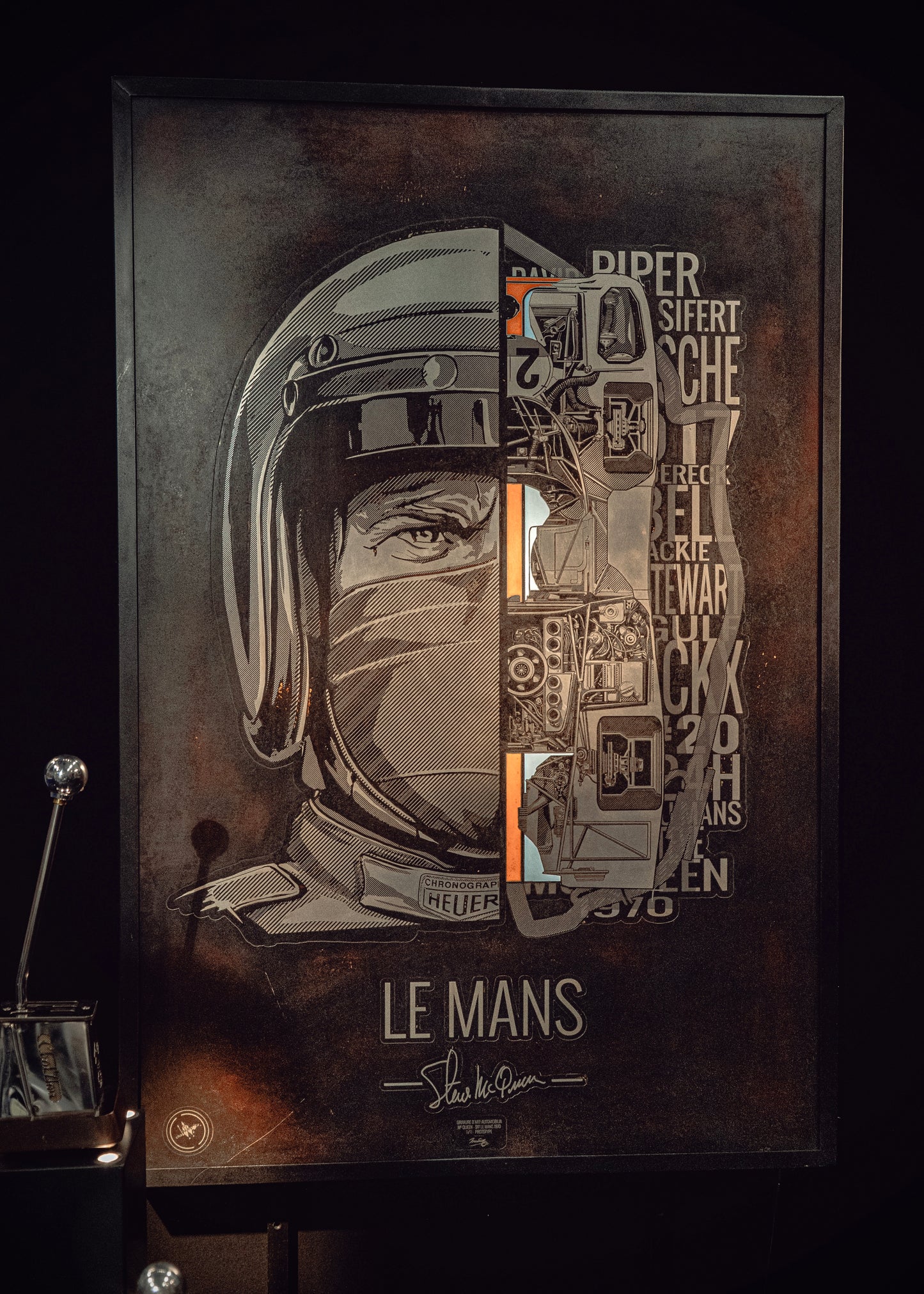 "Cambio X Shifter" - Lampe de bureau Automobilia | Edition Scuderia | limitée & numérotée 50 exemplaires monde