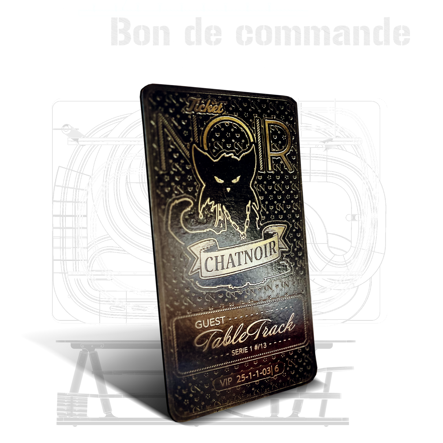 Bon de commande Tabletrack Série #001 n°12/13