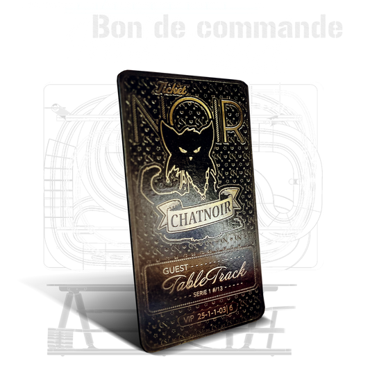 Bon de commande Tabletrack Série #001 n°12/13